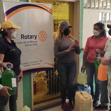 Rotary San Juan de los Morros dona productos de desinfección a hospital guariqueño